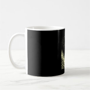 Grappige bigfoot die paardenbloem uitblaast vintag koffiemok
