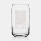Grappige Bigfoot Feet Meme Blikvorm Glas (Voorkant)