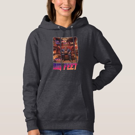 Grappige Bigfoot Feet Meme Hoodie (Voorkant)