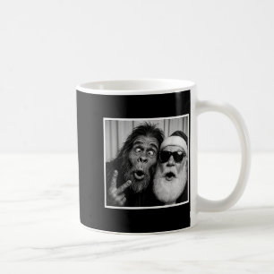 Grappige Bigfoot-fotocabine met Sinterklaas Kerstm Koffiemok