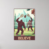 Grappige Bigfoot geloven Canvas Afdruk (Voorkant)
