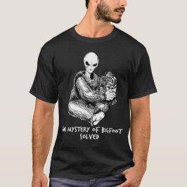 Grappige Bigfoot Gift Mysterie van Big Foot Alien T-shirt