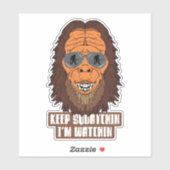 Grappige Bigfoot Gone Squatchin Citaat Sticker (Vel)