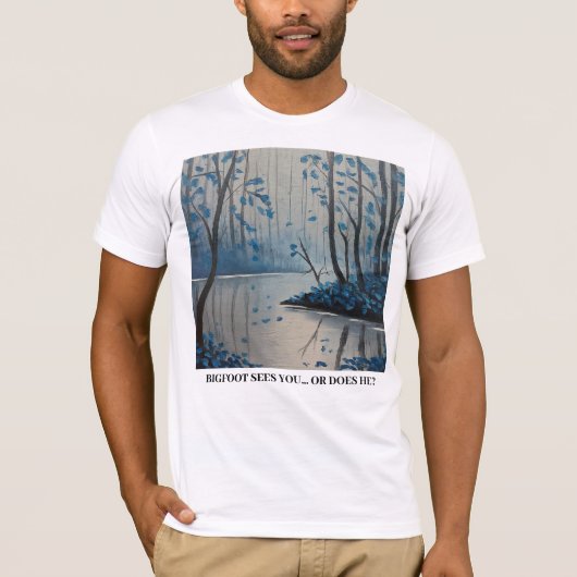 Grappige Bigfoot Grapjas Mode T-shirt (Voorkant)