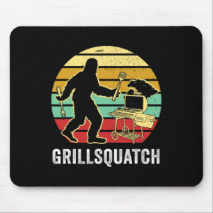 Grappige Bigfoot Grilling Sasquatch Pitmaster Gril Muismat