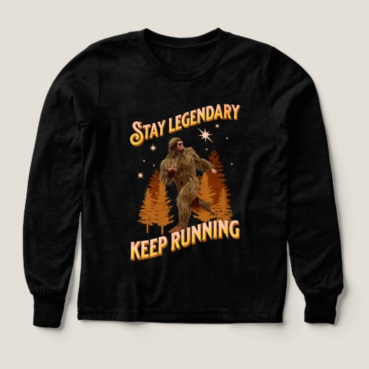 Grappige Bigfoot Hardloop Motivatie (Voorkant)