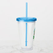 Grappige Bigfoot Hardloop Motivatie Acryl Drinkbeker (Rechts)