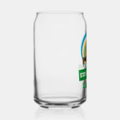 Grappige Bigfoot Hardloop Motivatie Blikvorm Glas (Rechts)