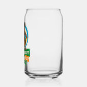 Grappige Bigfoot Hardloop Motivatie Blikvorm Glas (Links)