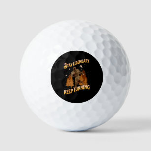 Grappige Bigfoot Hardloop Motivatie Golfballen