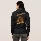 Grappige Bigfoot Hardloop Motivatie Hoodie (Achterkant volledig)