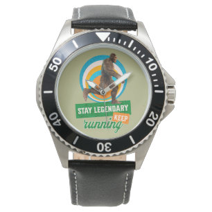 Grappige Bigfoot Hardloop Motivatie Horloge