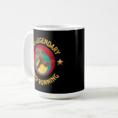 Grappige Bigfoot Hardloop Motivatie Koffiemok (Voorkant links)