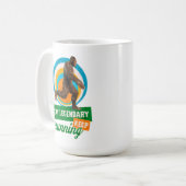 Grappige Bigfoot Hardloop Motivatie Koffiemok (Voorkant links)