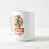 Grappige Bigfoot Hardloop Motivatie Koffiemok (Voorkant links)
