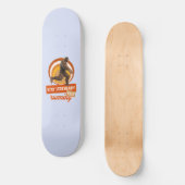 Grappige Bigfoot Hardloop Motivatie Persoonlijk Skateboard (Voorkant)
