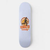 Grappige Bigfoot Hardloop Motivatie Persoonlijk Skateboard (Voorkant)