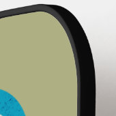 Grappige Bigfoot Hardloop Motivatie Pickleball Paddle (Links Detail)