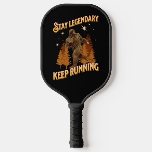 Grappige Bigfoot Hardloop Motivatie Pickleball Paddle (Voorkant)