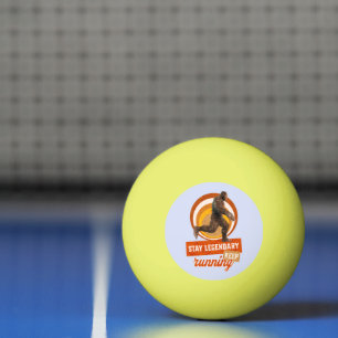 Grappige Bigfoot Hardloop Motivatie Pingpongbal