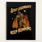 Grappige Bigfoot Hardloop Motivatie Planner (Voorkant)