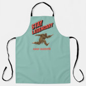 Grappige Bigfoot Hardloop Motivatie Schort (Voorkant)