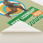 Grappige Bigfoot Hardloop Motivatie Sherpa Deken (3/4)
