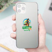 Grappige Bigfoot Hardloop Motivatie Sticker (Telefoon)