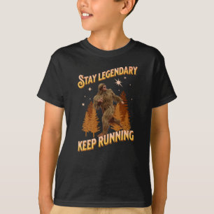 Grappige Bigfoot Hardloop Motivatie T-shirt