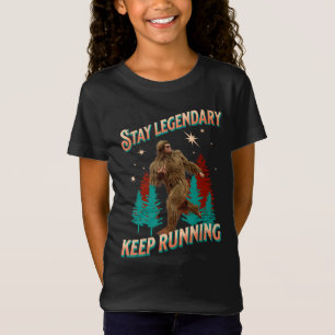 Grappige Bigfoot Hardloop Motivatie T-shirt