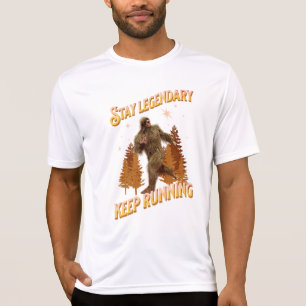 Grappige Bigfoot Hardloop Motivatie T-shirt
