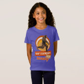 Grappige Bigfoot Hardloop Motivatie T-shirt (Voorkant volledig)