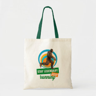 Grappige Bigfoot Hardloop Motivatie Tote Bag