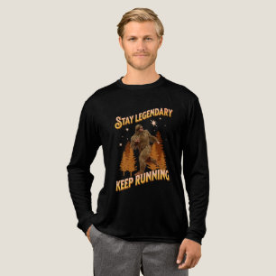 Grappige Bigfoot Hardloop Motivatie Tri-Blend Shirt