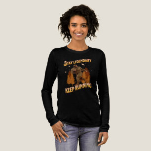 Grappige Bigfoot Hardloop Motivatie Tri-Blend Shirt