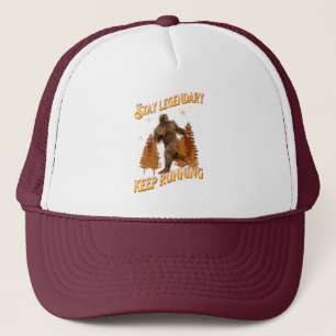 Grappige Bigfoot Hardloop Motivatie Trucker Pet
