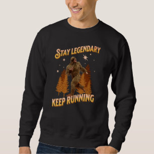Grappige Bigfoot Hardloop Motivatie Trui