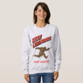 Grappige Bigfoot Hardloop Motivatie Trui (Voorkant volledig)