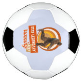 Grappige Bigfoot Hardloop Motivatie Voetbal (Gedraaid)