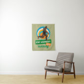Grappige Bigfoot Hardloop Motivatie Wandkleed (In situ)