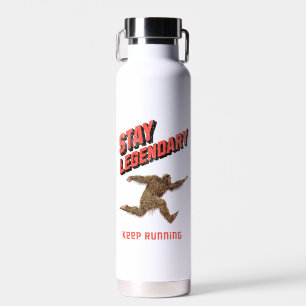 Grappige Bigfoot Hardloop Motivatie Waterfles