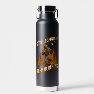 Grappige Bigfoot Hardloop Motivatie Waterfles
