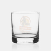 Grappige Bigfoot Hardloop Motivatie Whisky Glas (Achterkant)