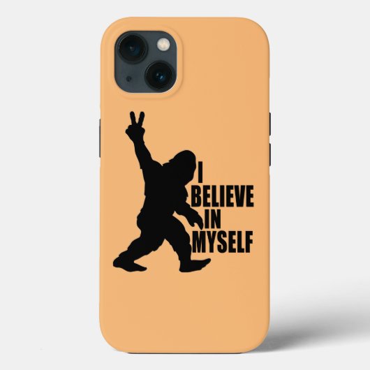 Grappige Bigfoot - Ik geloof in mezelf Case-Mate iPhone Case (Achterkant)