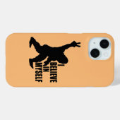 Grappige Bigfoot - Ik geloof in mezelf Case-Mate iPhone Case (Achterkant (horizontaal))