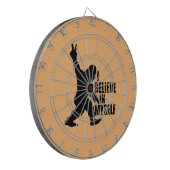 Grappige Bigfoot - Ik geloof in mezelf Dartbord (Voorkant Links)