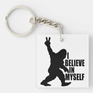 Grappige Bigfoot - Ik geloof in mezelf Sleutelhanger