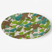 Grappige Bigfoot in de Bossen Papieren Bordje (Gekanteld)