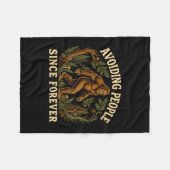 Grappige bigfoot introvert die mensen sasquatch ve fleece deken (Voorkant (Horizontaal))