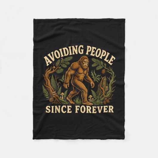 Grappige bigfoot introvert die mensen sasquatch ve fleece deken (Voorkant)
